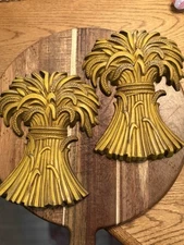 1970’ s Metal Hay Bales Two Sets Of Two. Kitchen Decorations In Excellent Shape