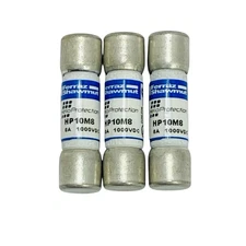 Lot of 3 Mersen Ferraz Shawmut HP10M8 Photovoltaic Midget Fuses 1000VDC 8A ~New~