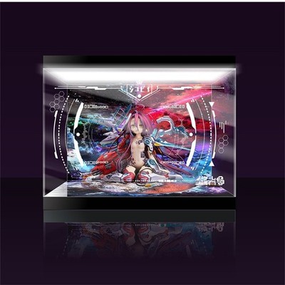 NO GAME NO LIFE Shuvi Doura Action Figure Display Box LED Light Acrylic Case New