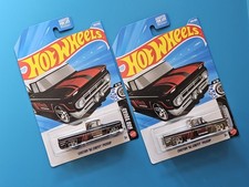 Hot Wheels 2026 Custom '62 Chevy Pickup FiTech Black Red White Rod Squad- Lot/2