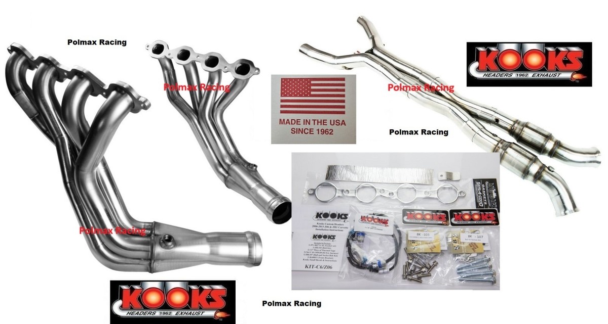 SHOXX FiLE MUCC#2 2007〜2012 Kooks 2'' headers / catted x-pipe kit 2006-13 Corvette C6