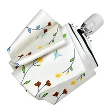 UV Sun Umbrella Compact Folding Travel Umbrella Auto Open New Butterfly flower