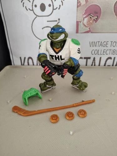 Vintage TMNT Ninja Turtles Figure Slapshot Leo 1991 COMPLETE