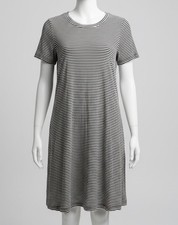 Gap Black and White Striped Dress