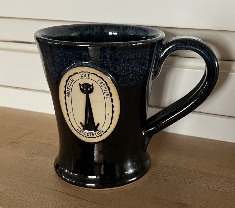 Sunset Hill Stoneware Ceramic Mug Black Cat American Cat Fanciers Association