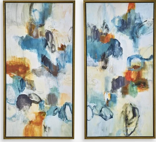 Uttermost 32325 Casual Moments 42" x 22" Framed Abstract Painting - MultiColor - Picture 6 of 6