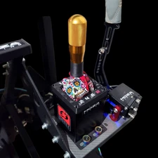 Sim Racing 6+R USB Gated Shifter Custom 6 Speed Boot Plate Kit - Many Styles!