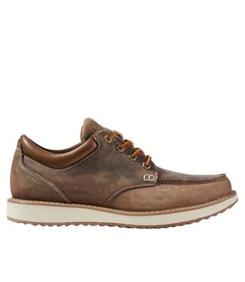 BEST PRICE!!! L.L.Bean Men's Stonington Shoes Moc-Toes Dark Cocoa MEDIUM & WIDE