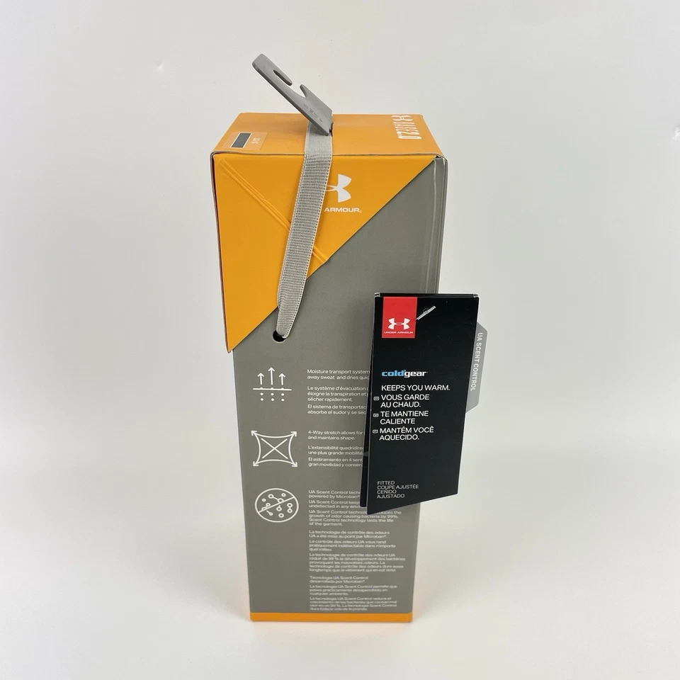 Under Armour Men's LARGE ColdGear Base 2.0 Top Baselayer Crew Shirt NIB - Image 4 of 4