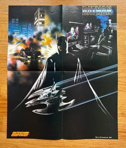 Vintage Batman NES Poster (Nintendo Power Volume 8, 1989) - product listing photo