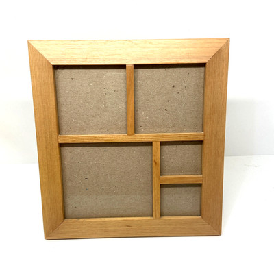 Wooden Photo Frame Gallery 5 Picture Showcase Vintage