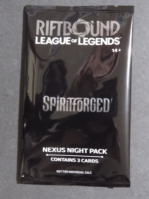 Riftbound Spiritforged Nexus Night Pack Sealed English 3-Card Pack