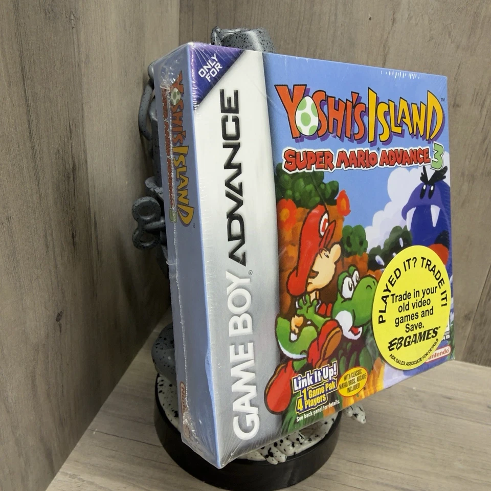 🎮 Yoshi’s Island Super Mario Advance 3 GBA Sellado EB Juegos Pegatina NUEVO 🟢 Foto 4 de 4