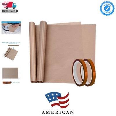 Heat Tape High Temp Tape and Teflon Sheet for Vinyl Heat Press, Sublimation H...