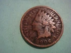 1906 Indian Head Penny IHP in worn album filling Cond - actual coin in photo