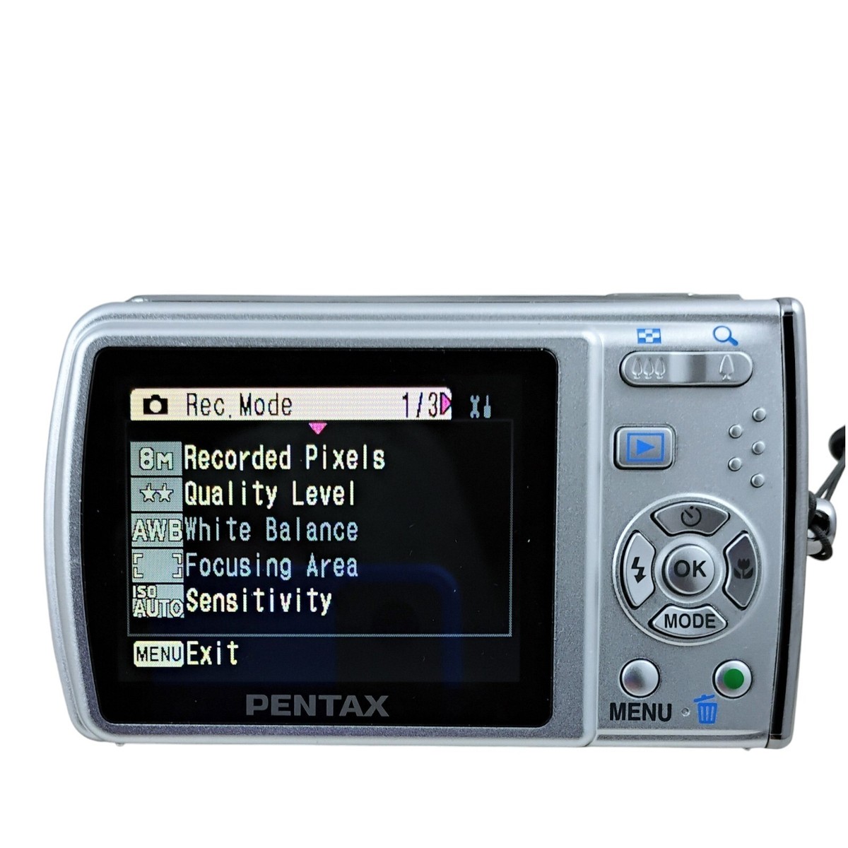 PENTAX Pentax Optio M40 8.0MP Digital Camera - Silver for