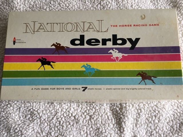 Vintage 1962 National Derby The Horse Racing Board Game