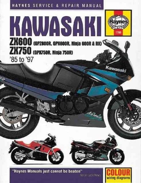 Kawasaki ZX600 and 750 Fours (85-97) Service and Repair Manual by J H....