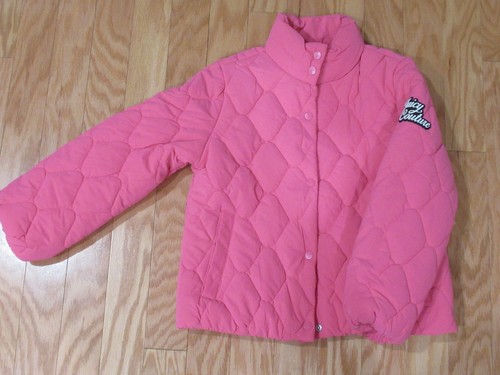Juicy Couture Girls Puffer Jacket Coat Pink 14