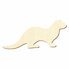 Holz Fischotter - Deko Basteln 3-50cm