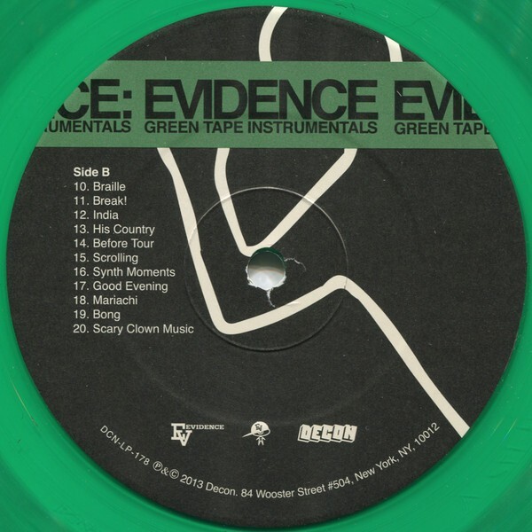 GREEN TAPE INSTRUMENTALS アナログLP EVIDENCE Evidence