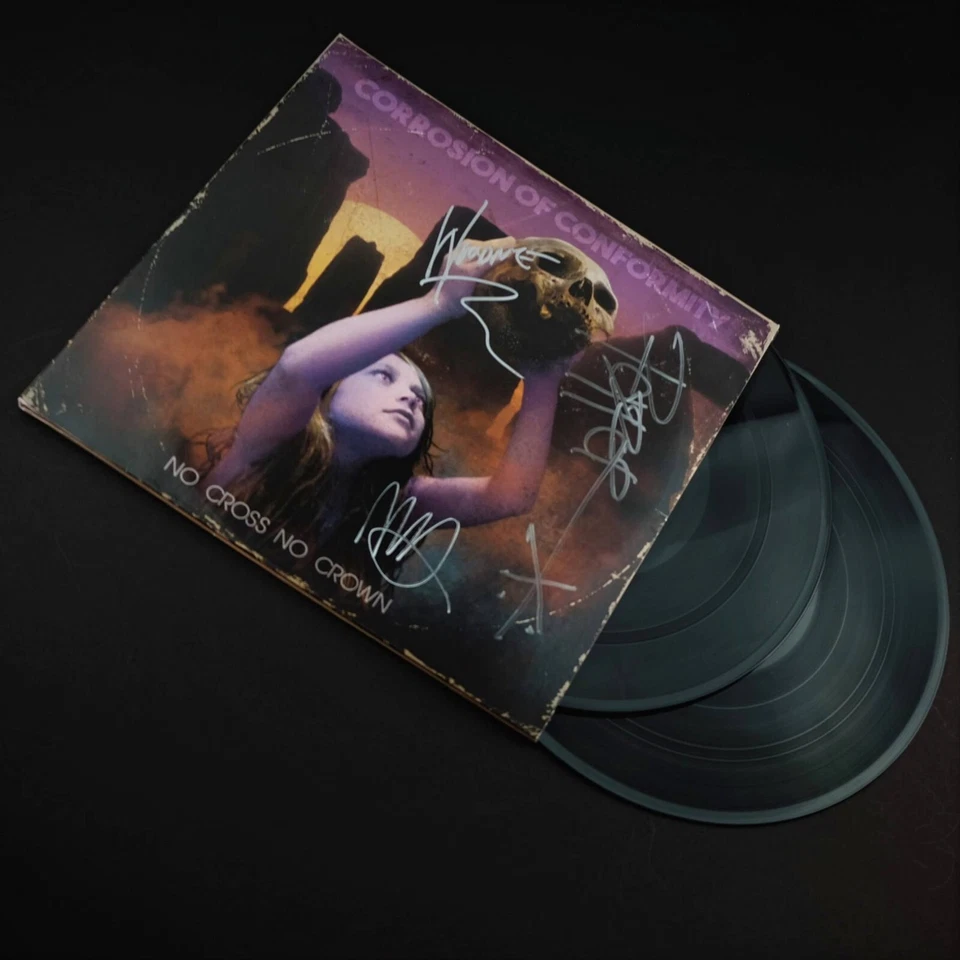 C.O.C. Corrosion Of Conformity No Cross No Crown Signed Autographed LP VINYL REC Foto 4 de 4