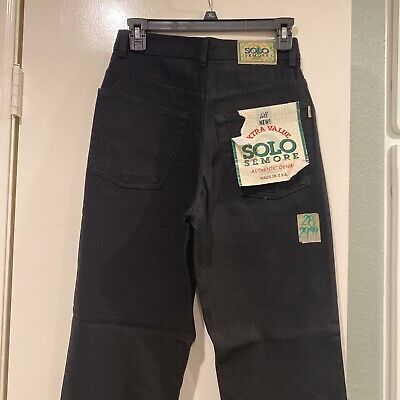Solo Semore Jeans Sz 28X29 Black Baggy Heavy Duty NEW Jeans Solo Semore Jeans Sz 28X29 Black Baggy Heavy Duty NEW Jeans
