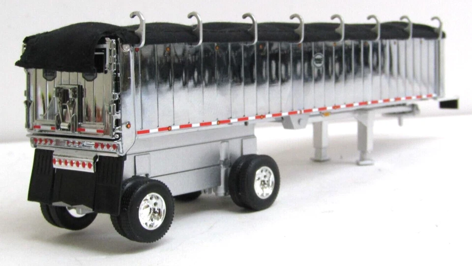 DCP chrome/silver MAC spread axle end dump trailer  1/64 no box... - Image 3 of 4