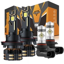 Auxbeam Gx H13 Led Headlight High Low Beam Bulbs 9145 H10 Fog Light Bulb 6500k Auxbeam Gx H13 Led Headlight High Low Beam Bulbs 9145 H10 Fog Light Bulb 6500k