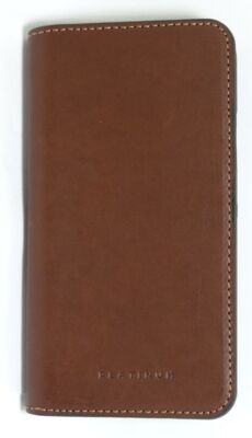 Platinum REal American Leather Folio Case for Apple iPhone XS X Bourbon brown