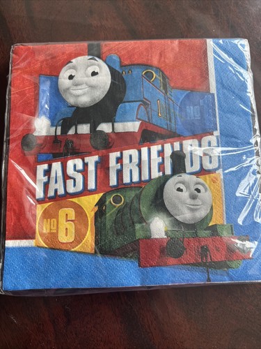 Birthday Party THOMAS the TANK Table Decorating Kit & Napkins & Loot Bags - Picture 6 of 7