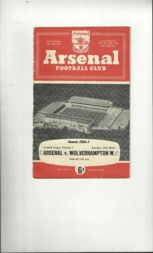 Away Teams S-Z Wolverhampton Wanderers Football League Fixture Programmes (1950-1958)