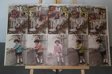 1920s Tinted Postcard Board