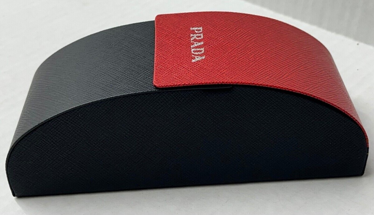 Saffiano Black & Red Hard Case w/ Cloth & GiftBox for Prada