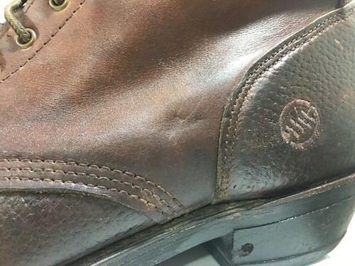 Stivali western Double H da uomo AG7 ICE Packer Lacer marrone pelle USA TAGLIA 12 D - Foto 8 di 10
