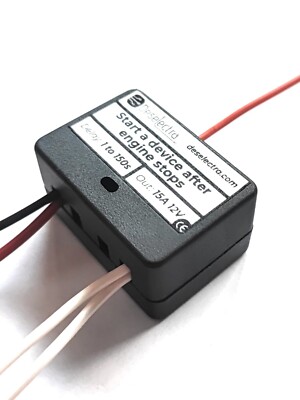 Car Start a device after engine stop timer switch delay off 1 - 150s 12V 15A box