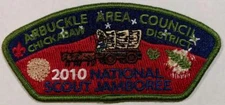 Arbuckle Area Council 2010 National Jamboree JSP Mint Condition FREE SHIPPING