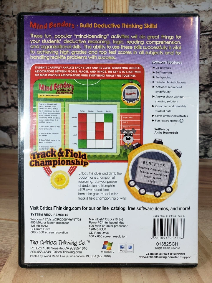 MIND BENDERS: TRACK & FIELD CHAMPIONSHIP, LEVELS A1/A2, GRADES By Critical - Image 2 of 2