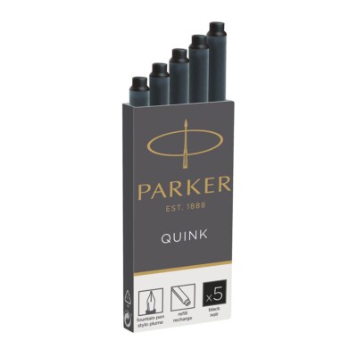 5 PARKER 1950382 Tintenpatronen Großraum für Füller schwarz