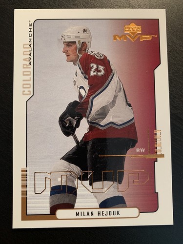2000 Upper Deck MVP Milan Hejduk #49 card