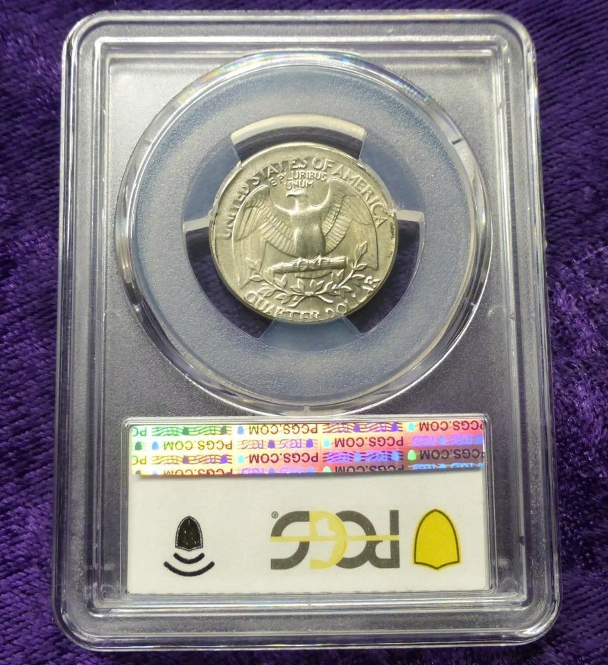 1984 P PCGS MS 62 Struck 2% Off Center Washington Quarter, Mint Error 25C Coin - Image 2 of 4