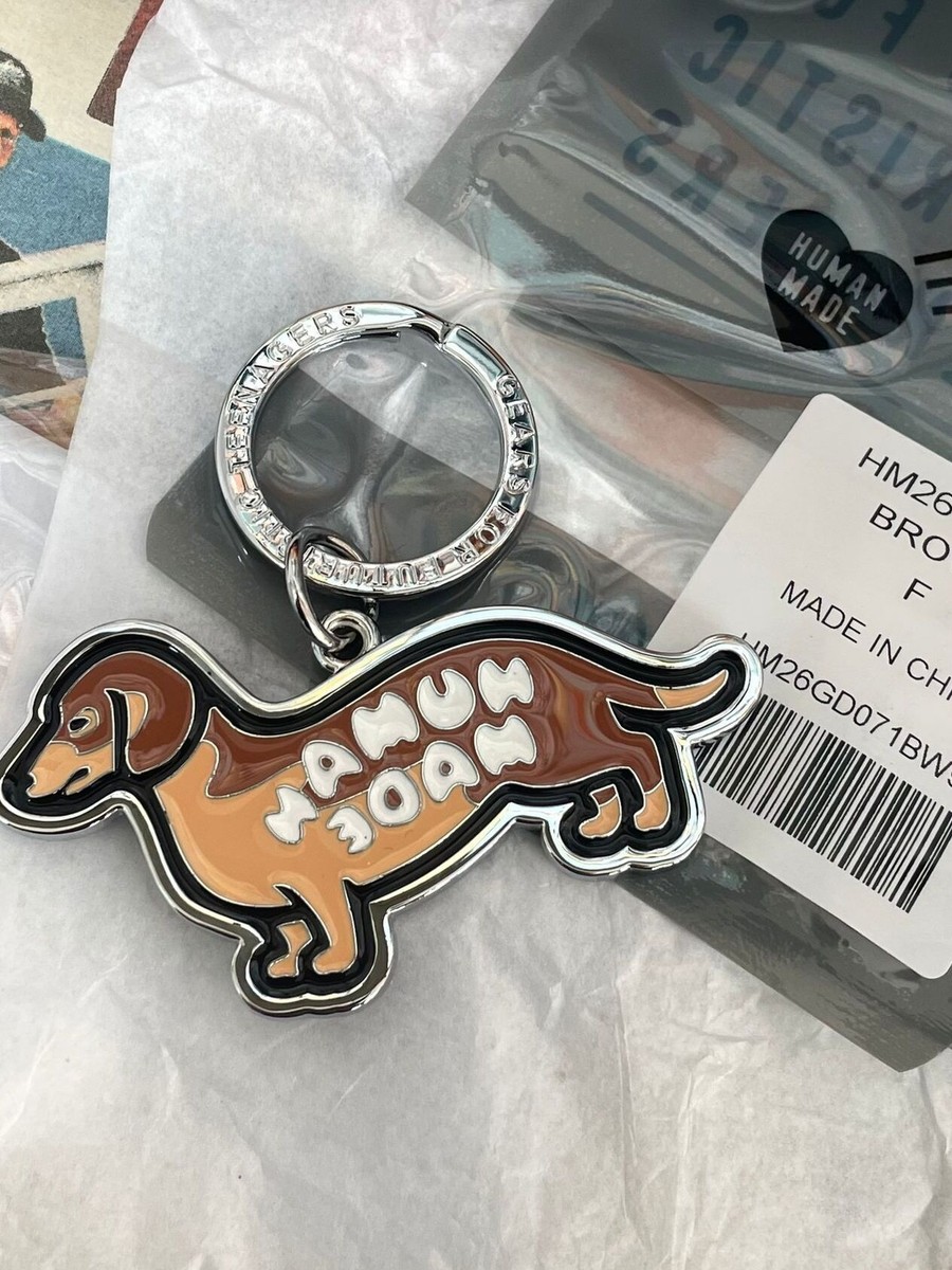 Human Made Brown Dachshund Doll Metal Keychain Pendant TOY | eBay