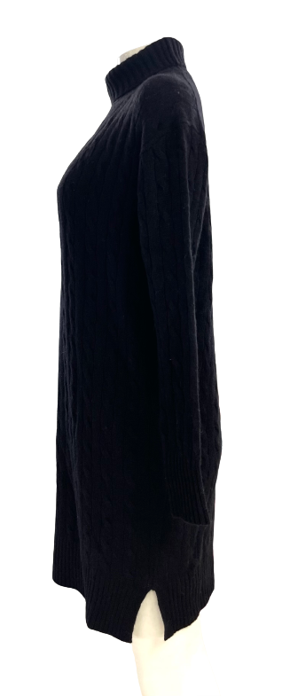 Polo Ralph Lauren Wool & Cashmere Cable Knit Dress Black | eBay
