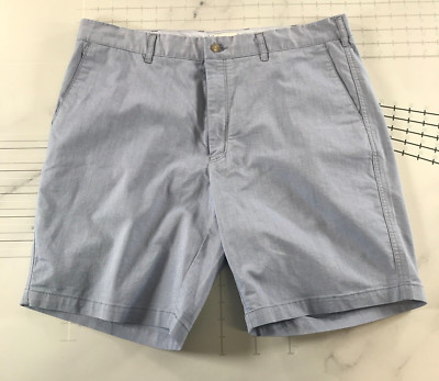 Peter Millar Shorts Herren 36 Blau Baumwollmischung Über Knietaschen Zip Fly
