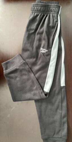 Reebok new sweatpants with pockets.Black & white stripes on the side. Size S/8 - Picture 1 of 6