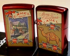Zippo lighter Christmas Camel Candy Apple Red CZ 1020 LIMITED EDITION 50 MADE..