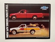 1981 - Chevy Luv Diesel Trucks Original Sales Brochure 2 Color Pages