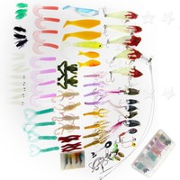 100pcs Assorted Case Fishing Lure Multicolor Soft Bait Pike Salmon Trout Plastic 100pcs Assorted Case Fishing Lure Multicolor Soft Bait Pike Salmon Trout Plastic