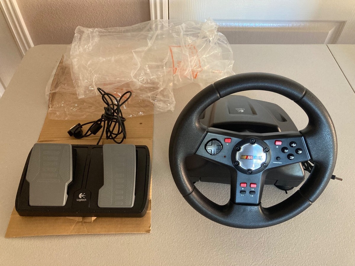 Logitech NASCAR Racing Wheel and Pedals for PC USB - Open Box #2