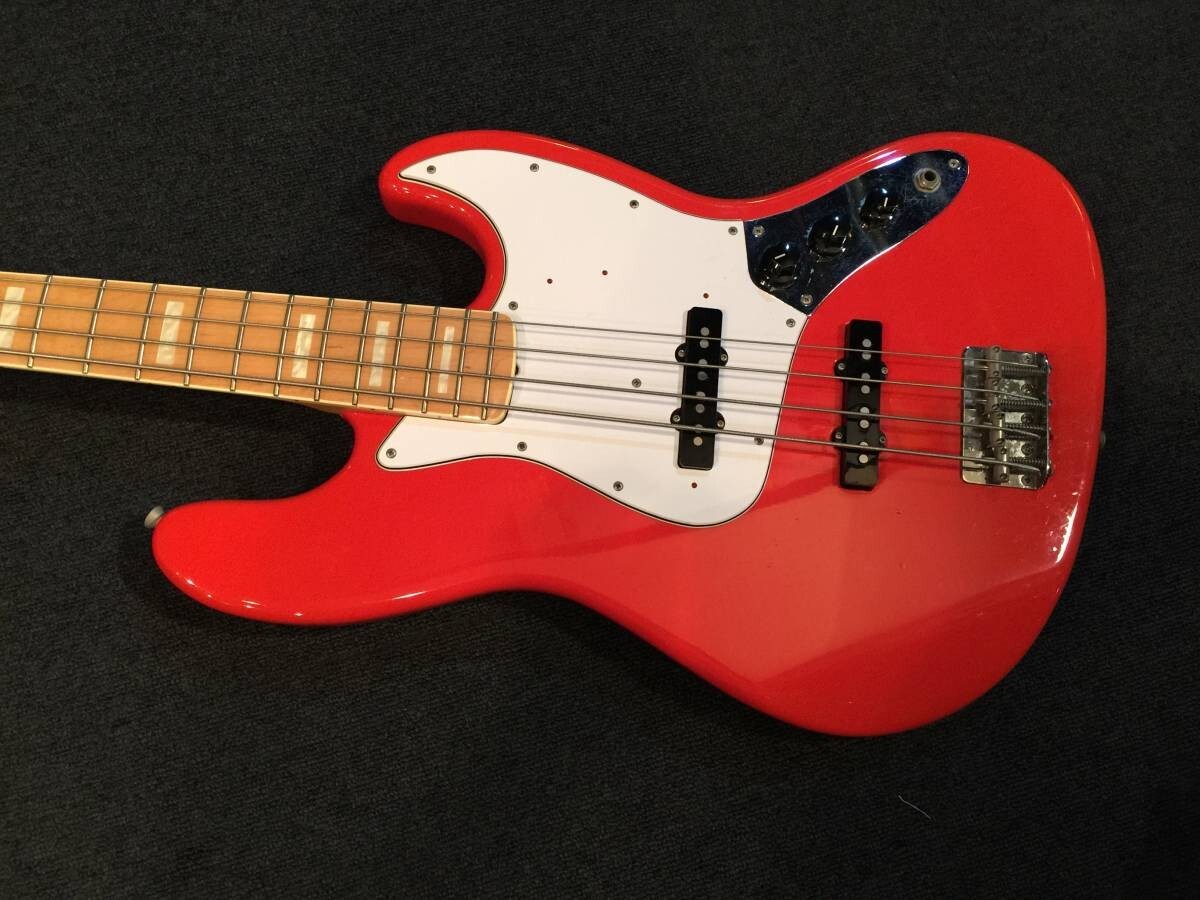 ベース Fender Japan JB75-90US Fiesta Red Electric Bass Guitar Fender Japan JB75-90US FRD M Fiesta Red